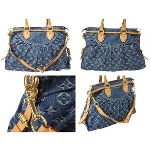 Louis Vuitton Neo Denim Cabby Handbag Monogram
